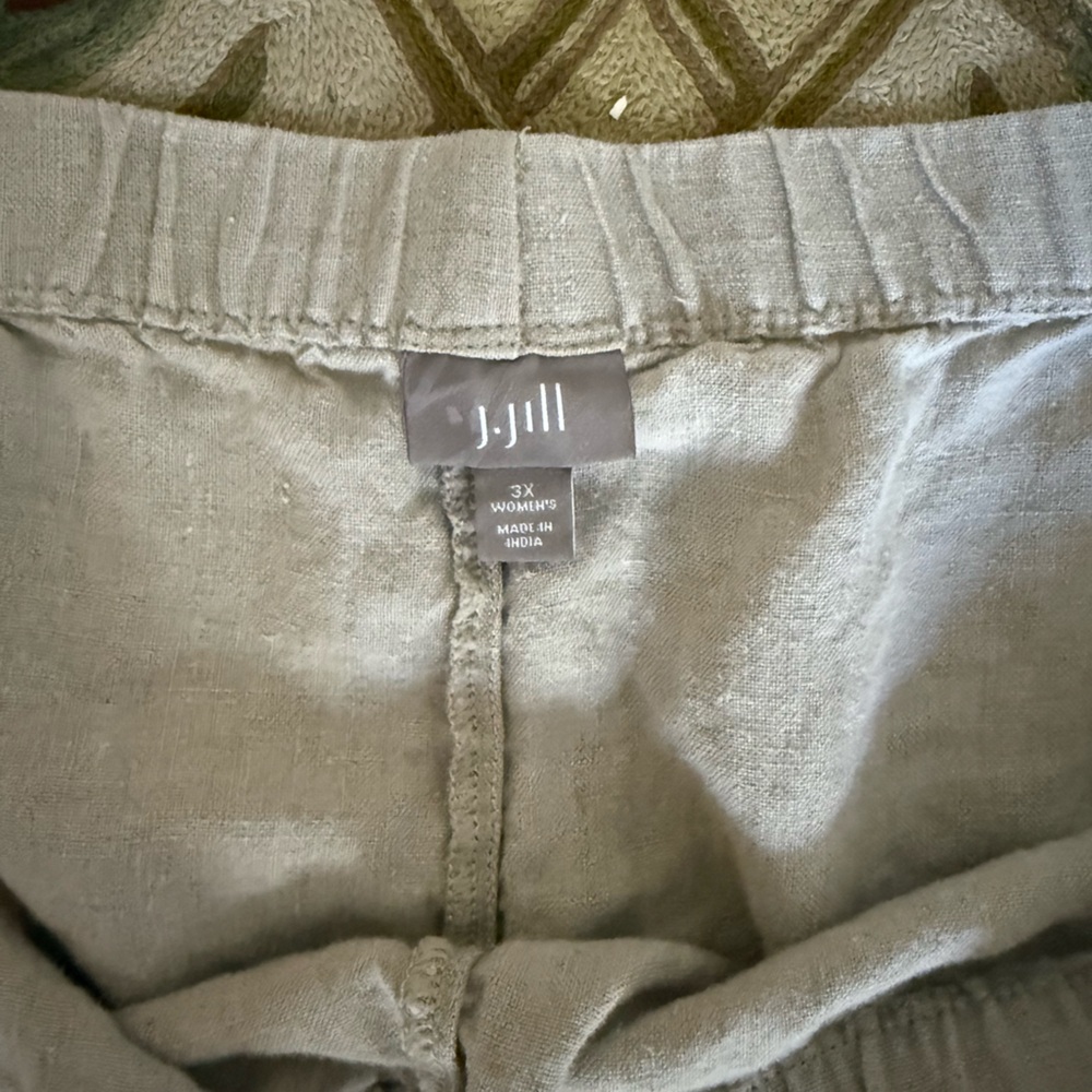 J. Jill Love Linen Pull on Crops, 3X - Picture 2 of 9